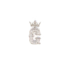 10K Gold Popular Crown Initial Diamond Pendant - additional product view 83