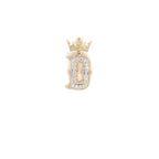 10K Gold Popular Crown Initial Diamond Pendant - additional product view 84