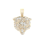 10K Gold Bear Head Custom Pendant - additional product view 2