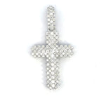 14K Gold Spiky Diamond Cross Pendant - additional product view 4