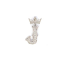 10K Gold Popular Crown Initial Diamond Pendant - additional product view 95