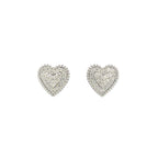 10K Gold Layered Lavish Heart Diamond Earrings - additional product view 3