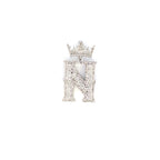 10K Gold Popular Crown Initial Diamond Pendant - additional product view 102