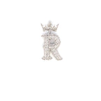 10K Gold Popular Crown Initial Diamond Pendant - additional product view 109