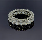 Platinum Eternity Band with Oval Diamonds Ring - additional product view 2