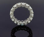 Platinum Eternity Band with Oval Diamonds Ring - additional product view 5