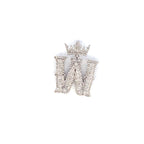 10K Gold Popular Crown Initial Diamond Pendant - additional product view 119