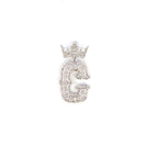 10K Gold Popular Crown Initial Diamond Pendant - additional product view 126