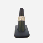 14K Gold Double Row Baguette Layer Diamond Ring - additional product view 4