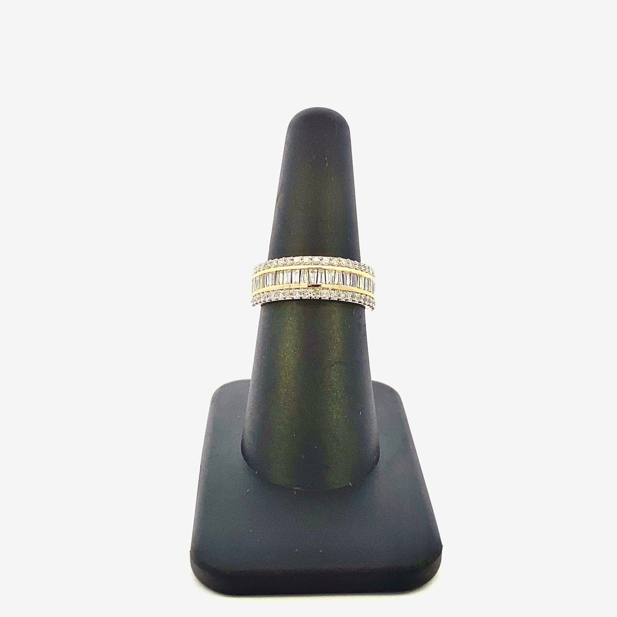 14K Gold Single Row Baguette Diamond Ring - additional product view 2