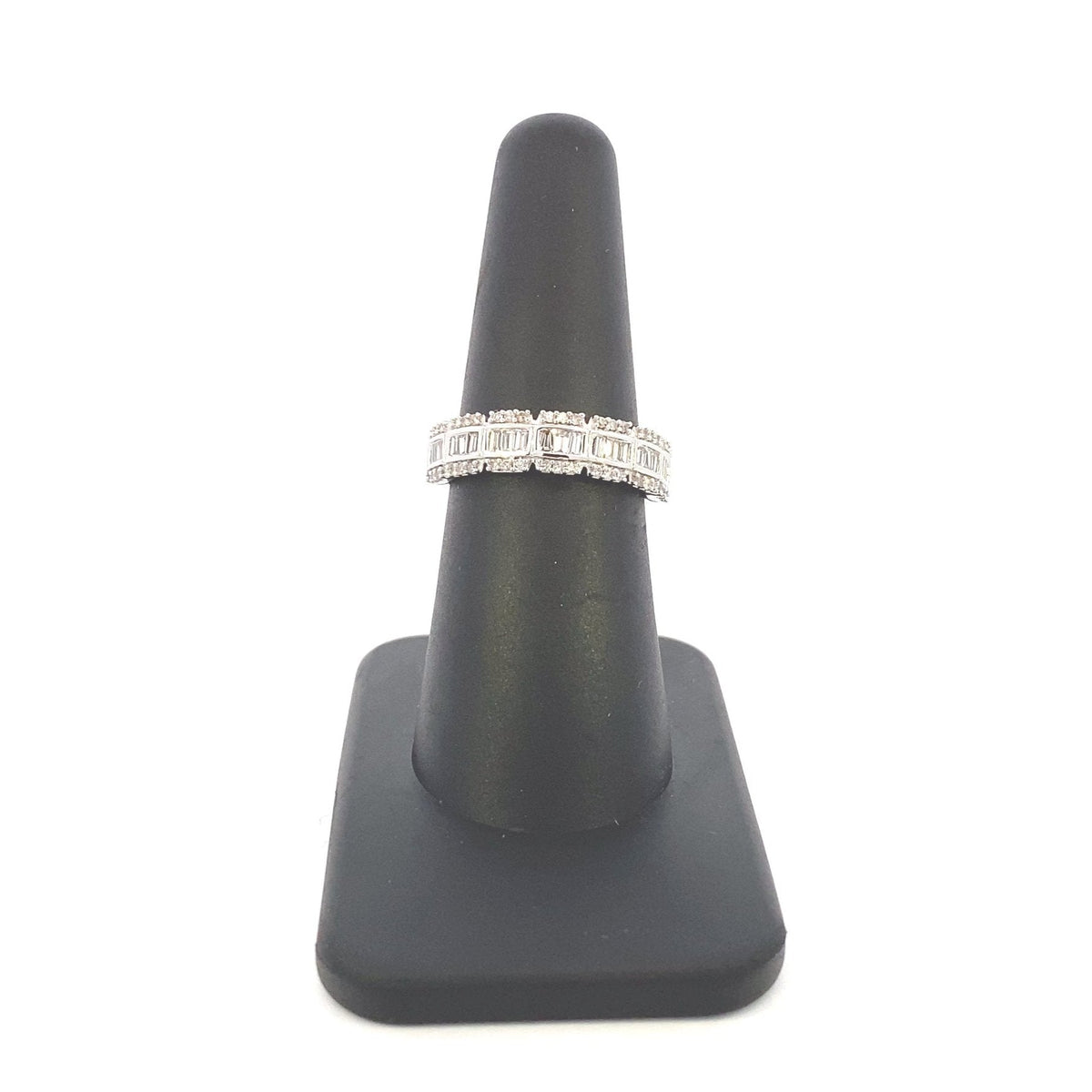 14K Gold Square Style Baguette Diamond Ring - additional product view 2