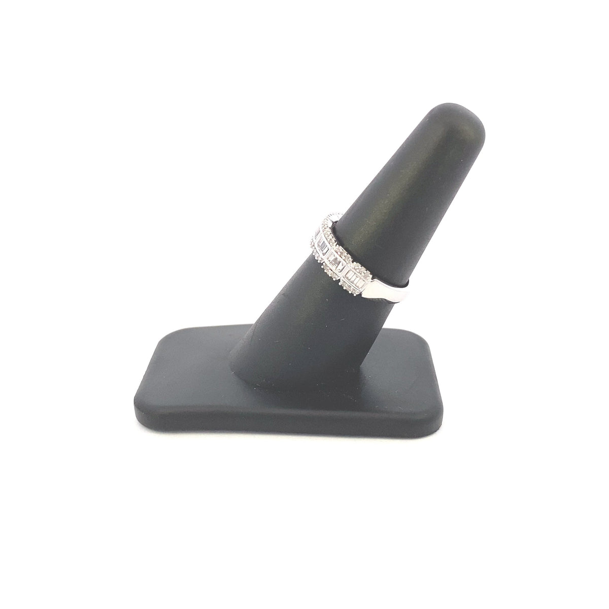 14K Gold Square Style Baguette Diamond Ring - additional product view 5