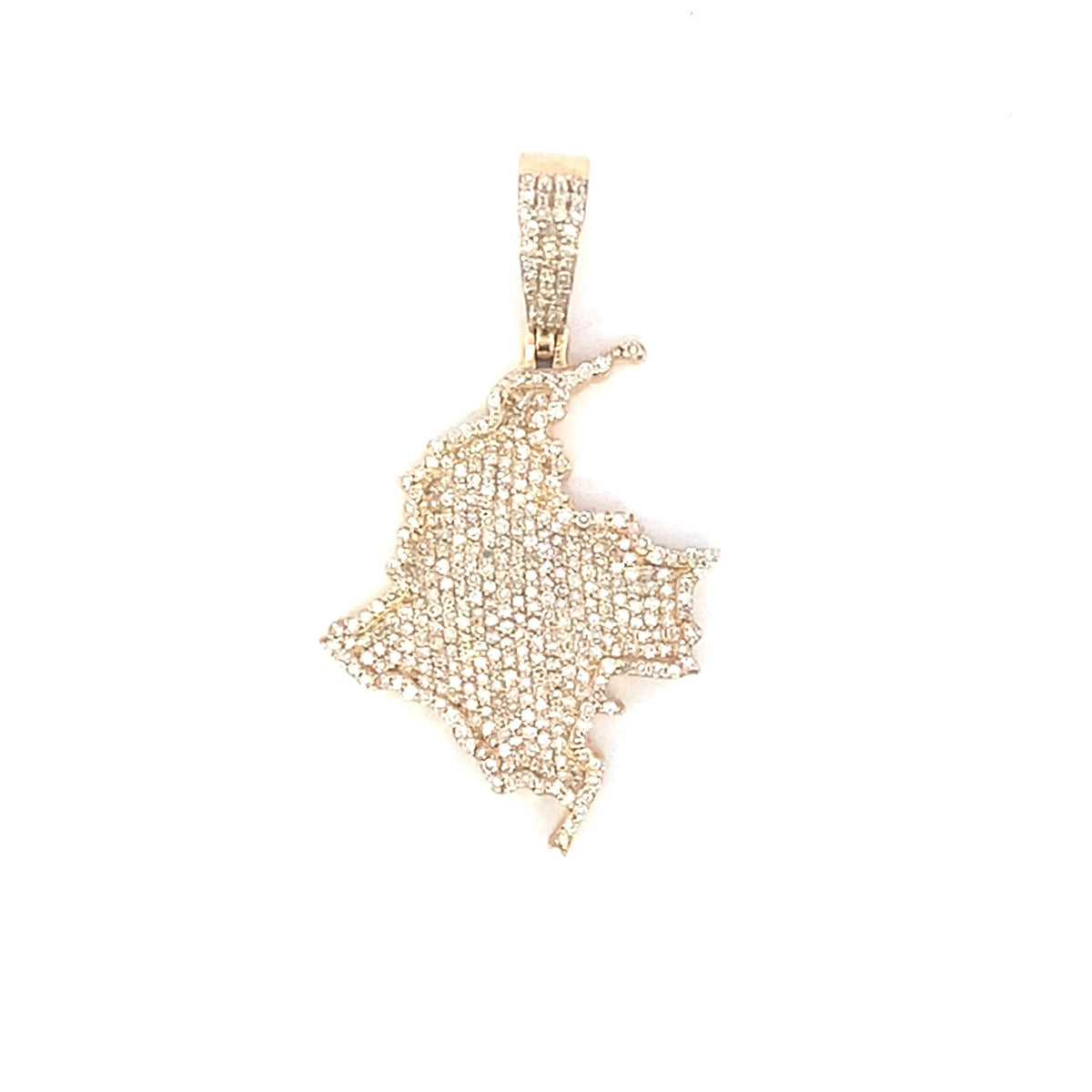 14K Gold Colombia Diamond Pendant - additional product view 6