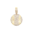 10K Gold Baseball Custom Diamond Pendant - additional product view 2