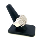 14K Gold XL Diamond Square Ring - additional product view 3