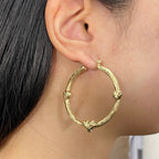 10K Gold Jolyne Heart Hoop Earrings - additional product view 6