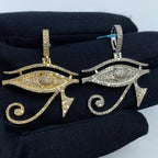 14K Gold Eygptian Eye of Horus Diamond Pendant - additional product view 6