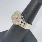 14K Gold 14.2mm Rounded Square Engagement Diamond Ring - additional product view 6