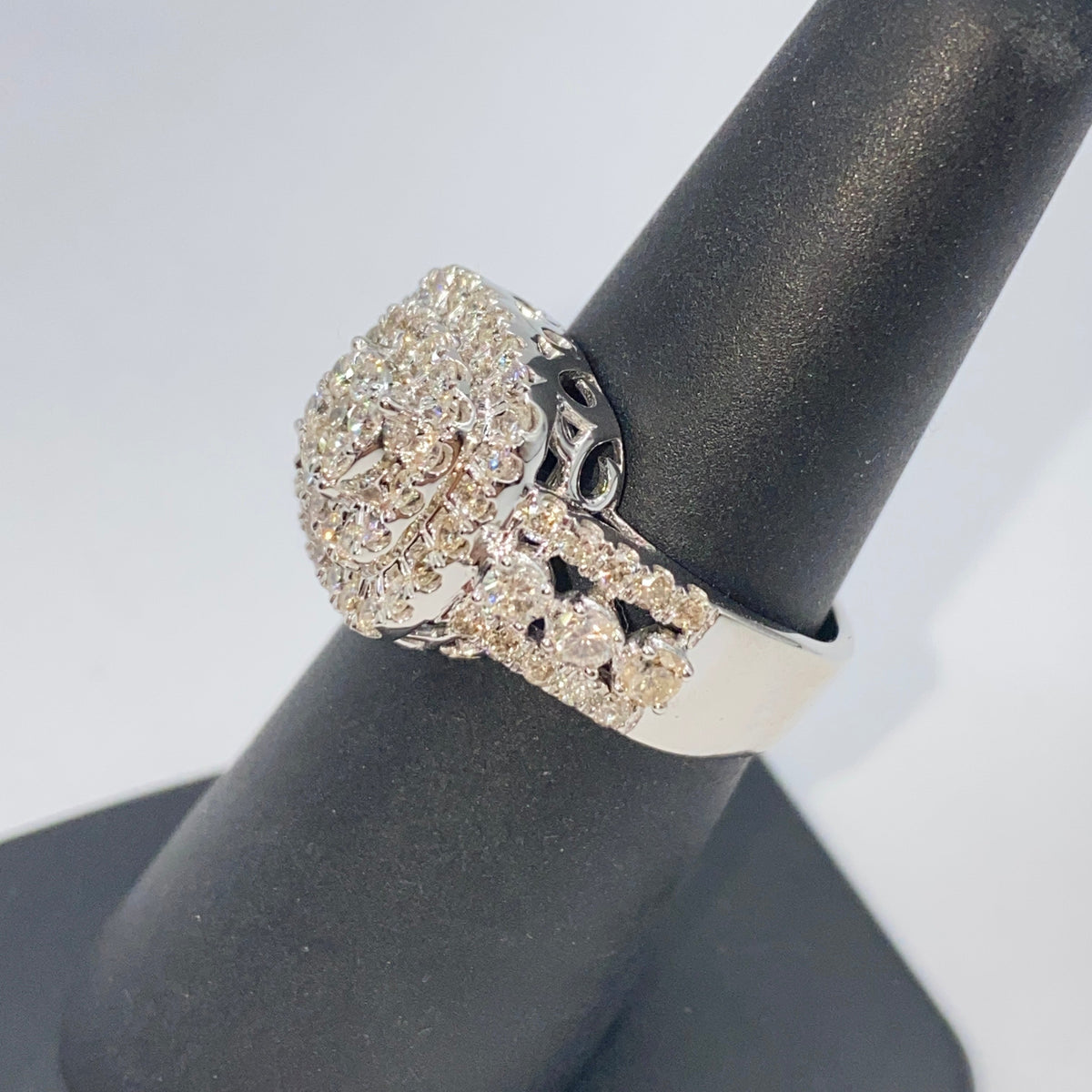 14K Gold 14.2mm Rounded Square Engagement Diamond Ring - additional product view 6