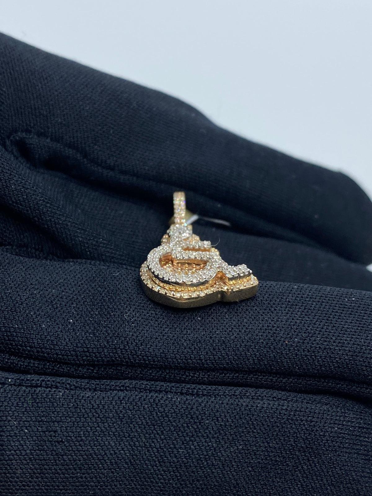 Disabled Wheelchair Handicap Diamond Pendant 1.0 Ct - additional product view 4