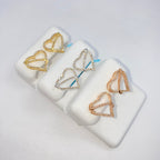 14K Gold Love Planet Heart Diamond Earrings - additional product view 3