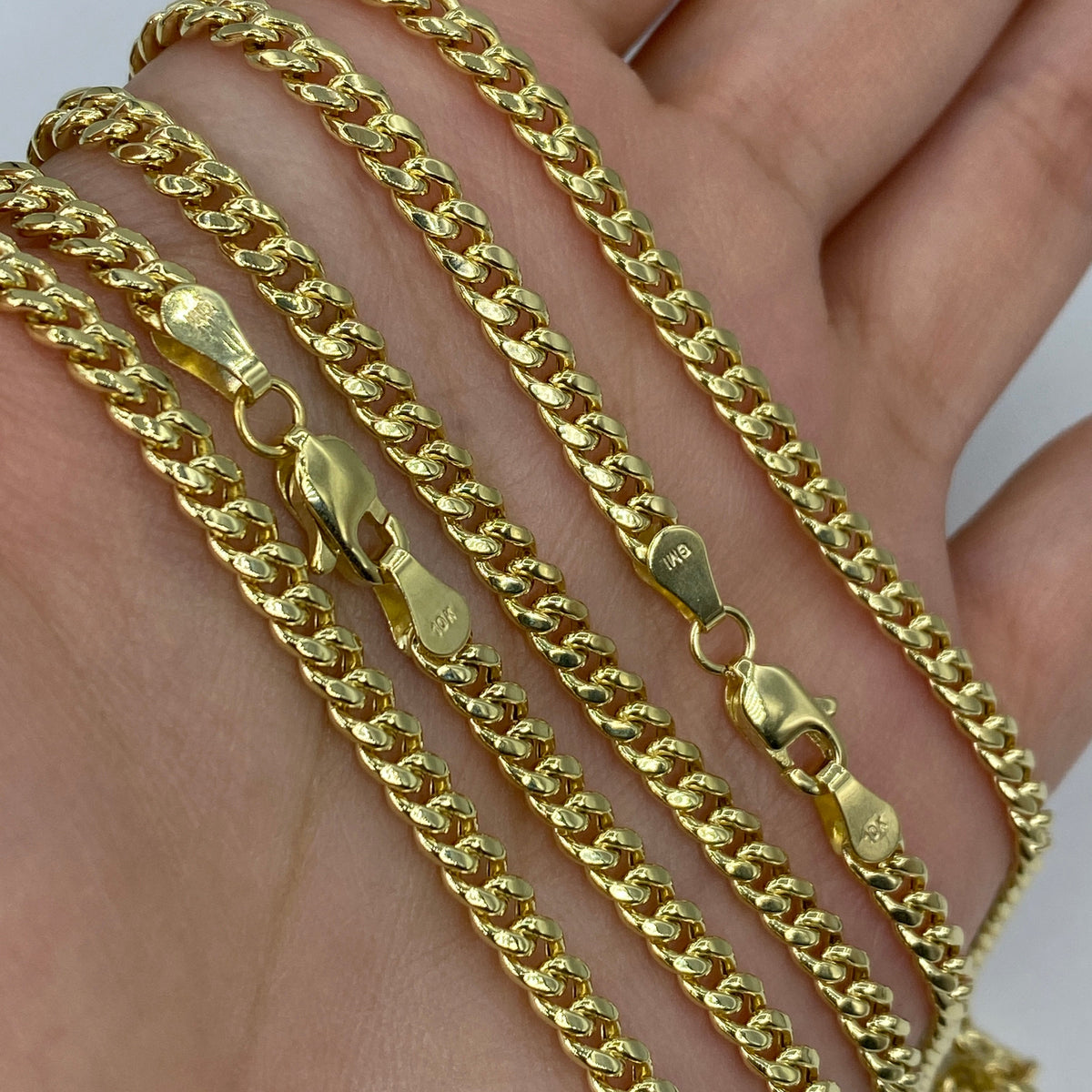 10K Gold 4.5mm Miami Cuban Link Chain 16–24 in - additional product view 4