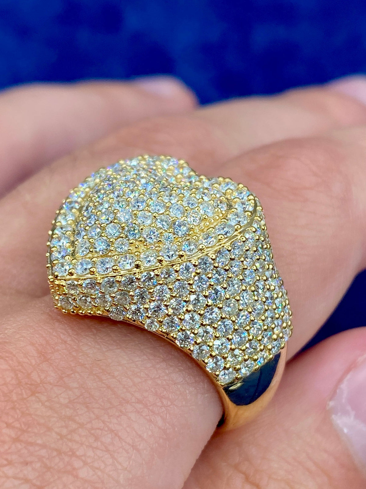 14K Gold Diamond Heart Ring - additional product view 4