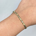 10K Gold XO Link Bracelet 7 in - additional product view 2