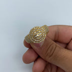 14K Gold Polygon Diamond Baguette Ring - additional product view 4
