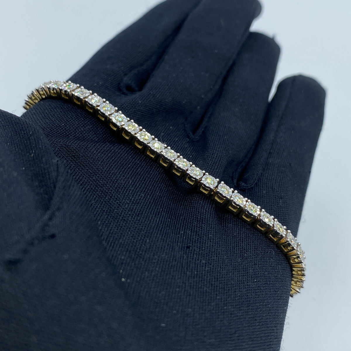 10K Gold 4.5mm Tennis Diamond Bracelet 7.5 in - additional product view 3