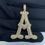 Initial A Old English Diamond Pendant - additional product view 2