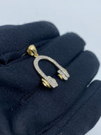 Headphones Diamond Pendant - additional product view 3