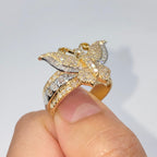 14K Gold Regal Butterfly Diamond Ring - additional product view 8