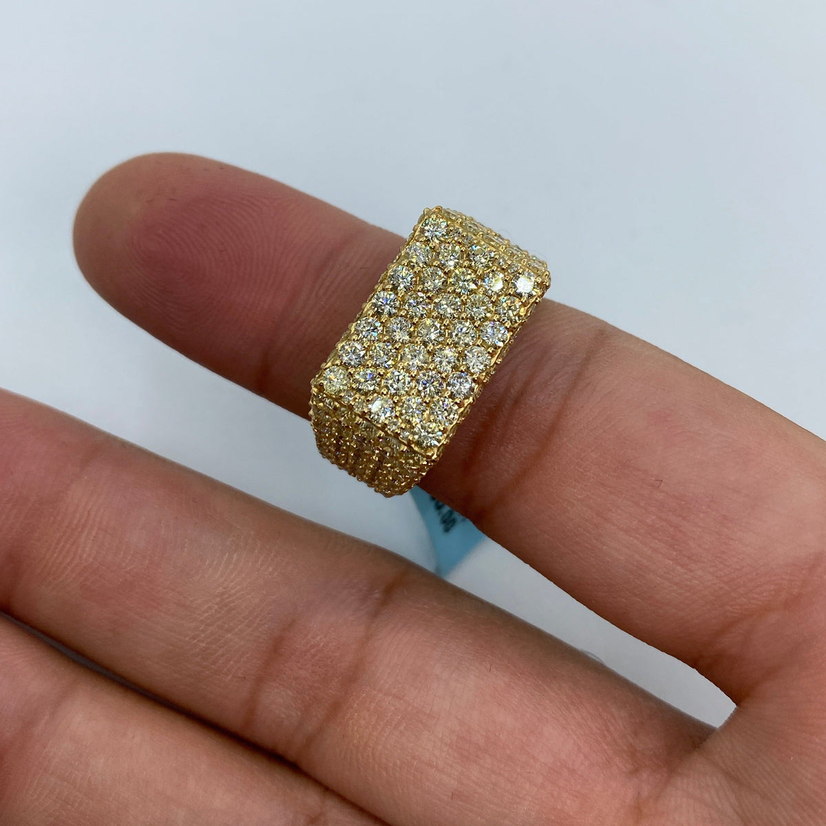 14K Gold Rectangle Ice Diamond Ring - additional product view 5