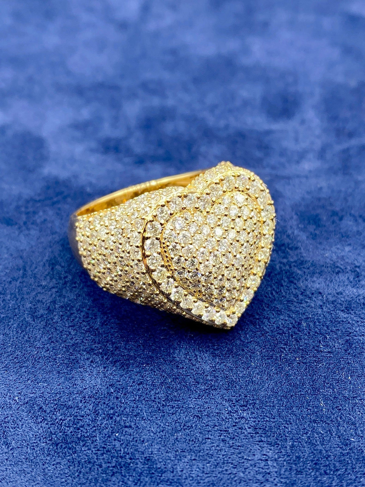 14K Gold Diamond Heart Ring - additional product view 5