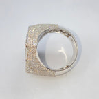 14K Gold Royal Cross Chrome Diamond Baguette Ring - additional product view 16