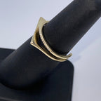 14K Gold Stack Diamond Ring Adjustable - additional product view 8