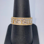 10K Gold Greek Diamond Ring - additional product view 5