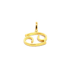 10K Gold Cancer Sign Diamond Pendant - additional product view 3