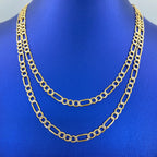 14K Gold 5.2mm Two-Tone Figaro Link Chain 18–20 in - additional product view 2