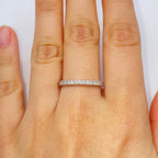 2.2mm Platinum Infinity Band Diamond Ring - additional product view 3