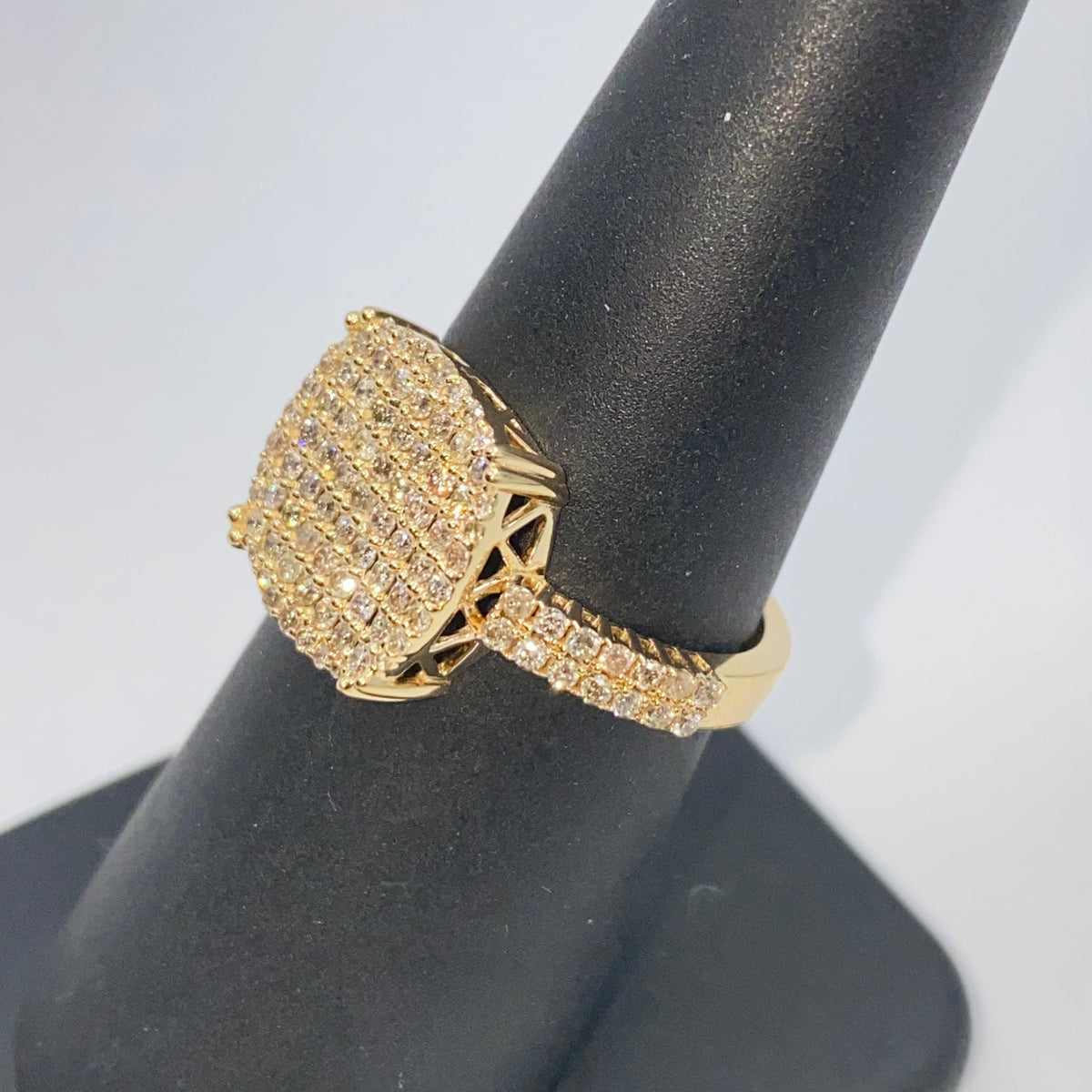 14K Gold Square Diamond Ring - additional product view 8