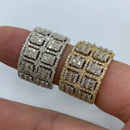 14K Gold French Dual Diamond Baguette Ring - additional product view 2