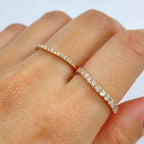 14K Gold Pave Stacking Diamond Ring - additional product view 5