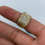 14K Gold Roman Square Diamond Ring - additional product view 6