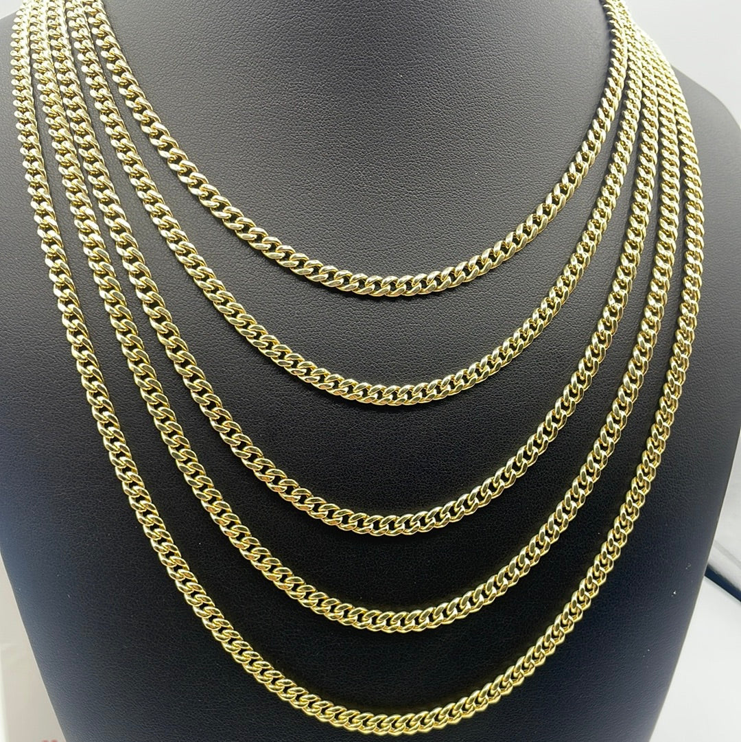 10K Gold 5mm Miami Cuban Link Chain 16–24 in - additional product view 3