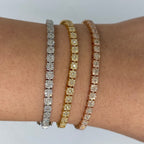 14K Gold 4mm Tennis Diamond Bracelet 6.5–8.5 in - additional product view 3