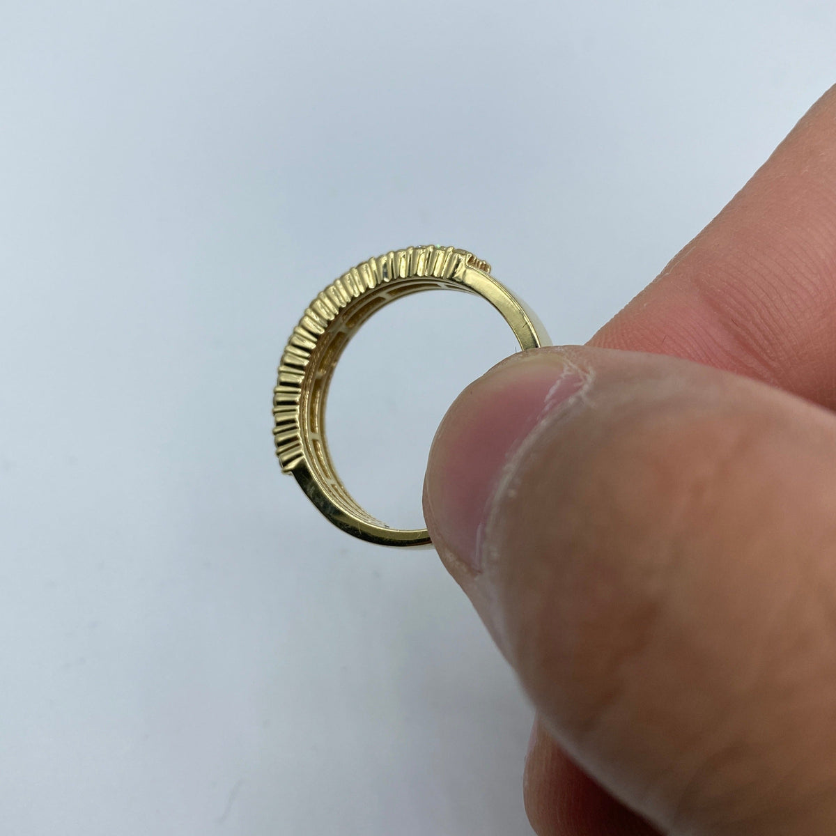 14K Gold Iced-Out Diamond Band 1.2 Ct - additional product view 6