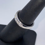 14K White Gold Diamond Band Ring - additional product view 5