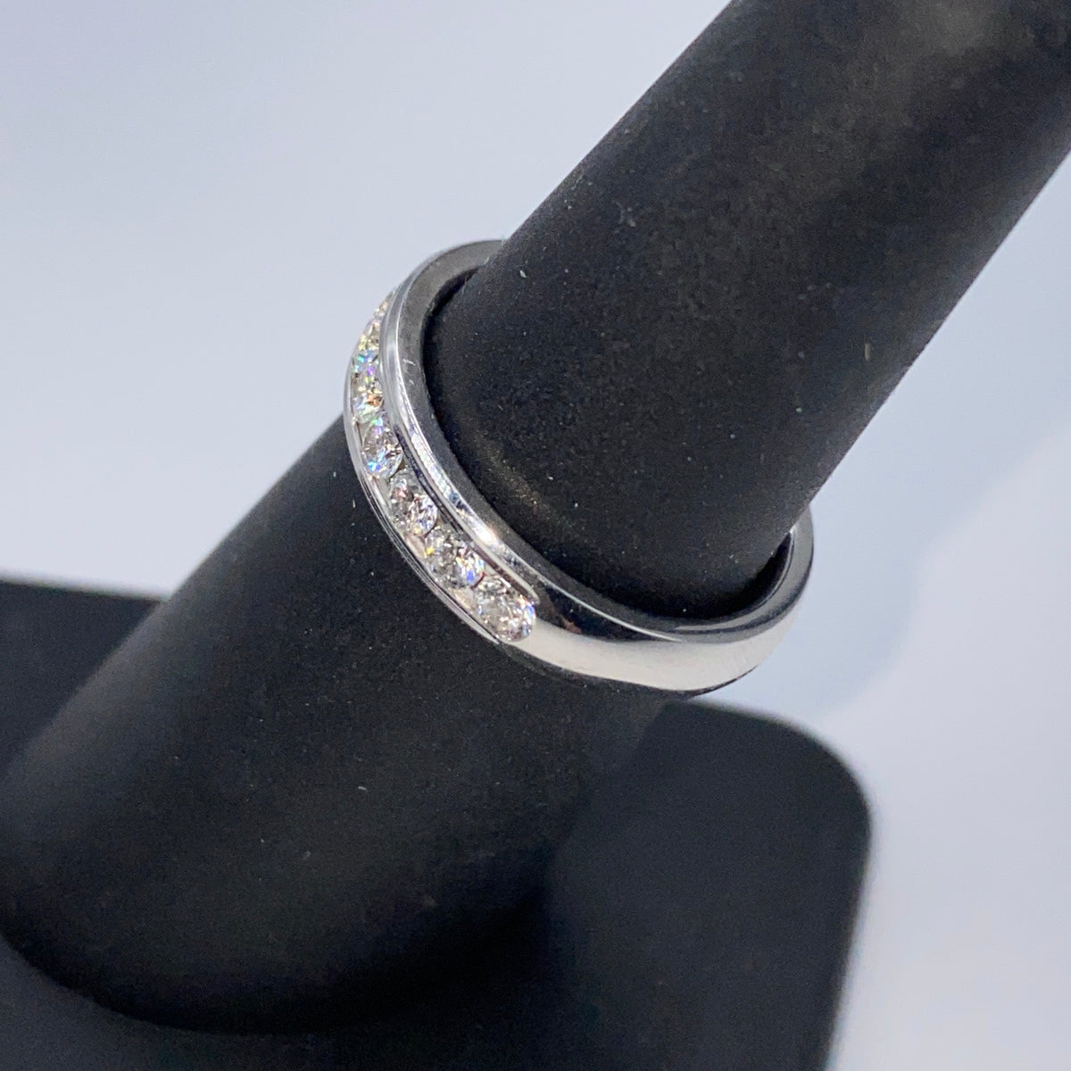 14K White Gold Diamond Band Ring - additional product view 5